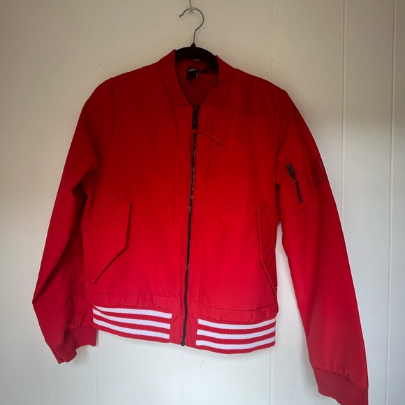 Adidas fleece lined Track Bomber Jacket - Picture 15 of 16